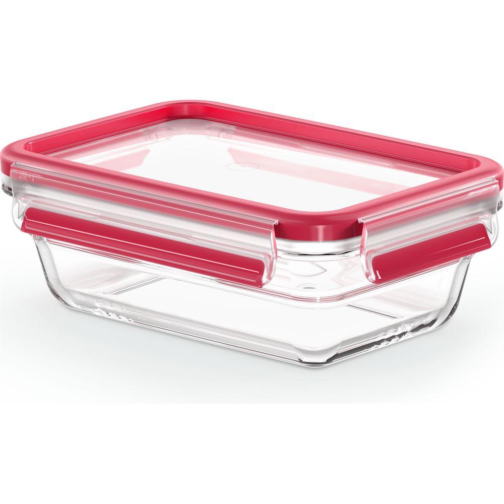 Image of Dose Glas Clip&amp Close Rechteckig 0.7l N1040600 Unisex Transparent ONE SIZE