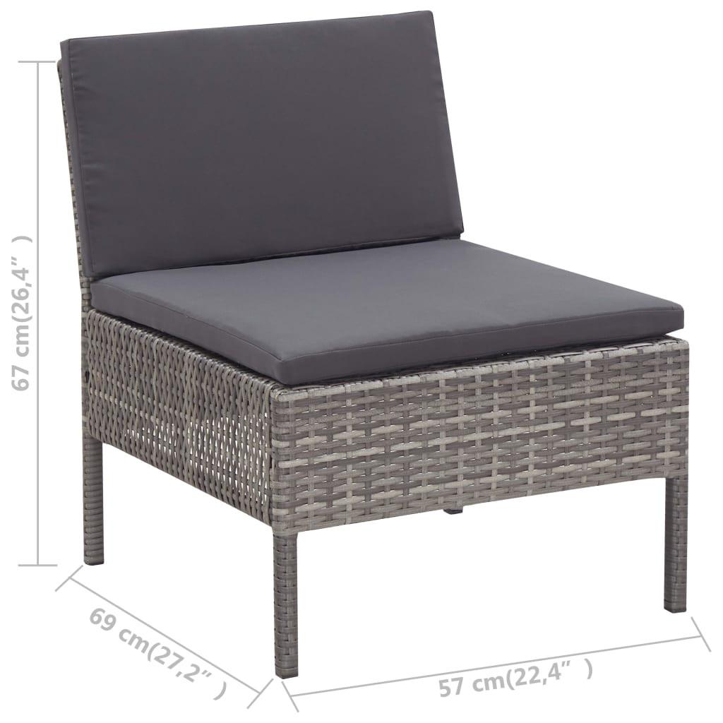 VidaXL set giardino Polirattan  