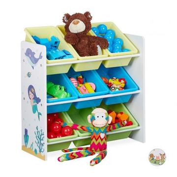 Etagère pour enfants avec 9 tiroirs et motif