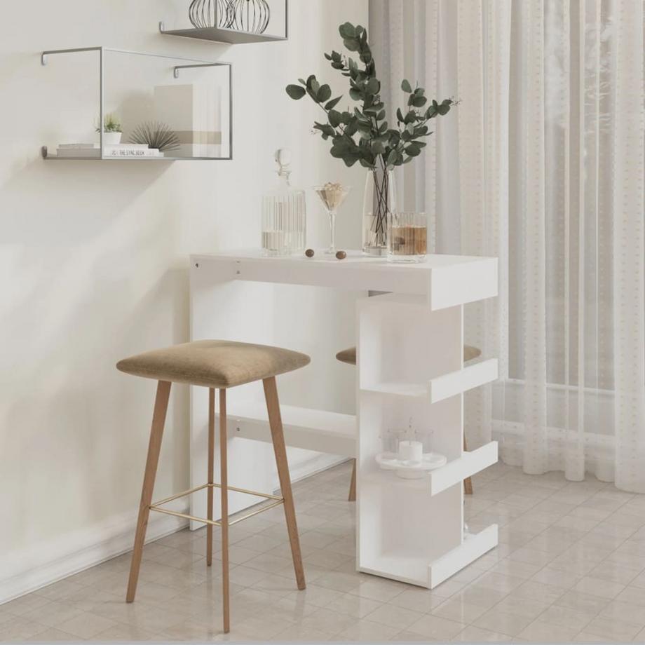 VidaXL Table de bar bois d'ingénierie  