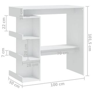 VidaXL Bartisch holzwerkstoff  