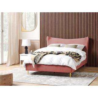 Beliani Bett mit Lattenrost aus Samtstoff Modern CHALEIX  