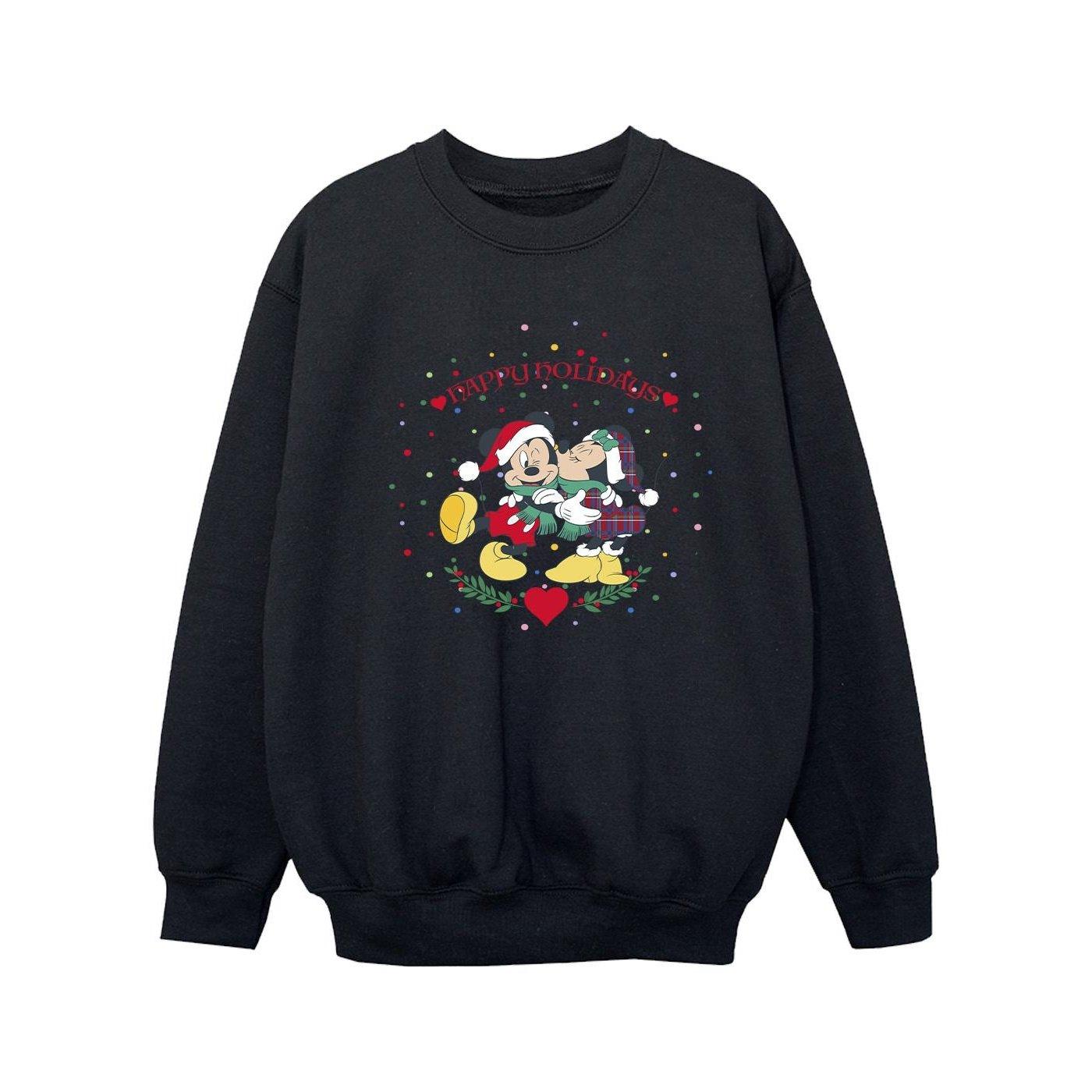 Image of Mickey Mouse Mickey Minnie Christmas Sweatshirt Mädchen Schwarz 116