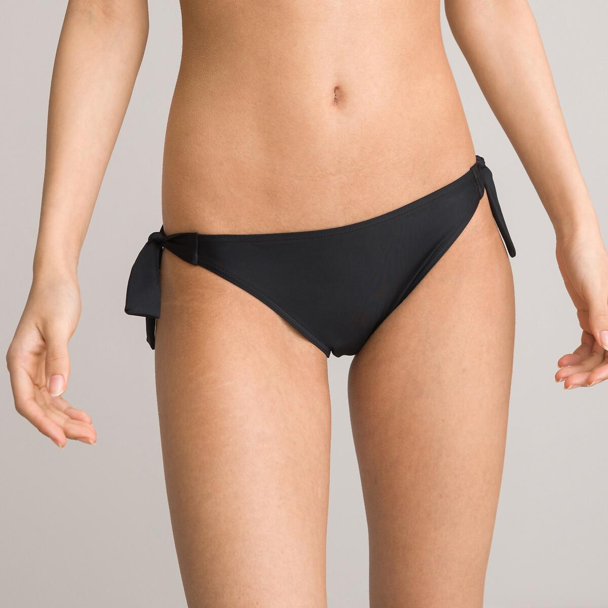 Image of Bikini-slip Zum Binden Damen Schwarz 34
