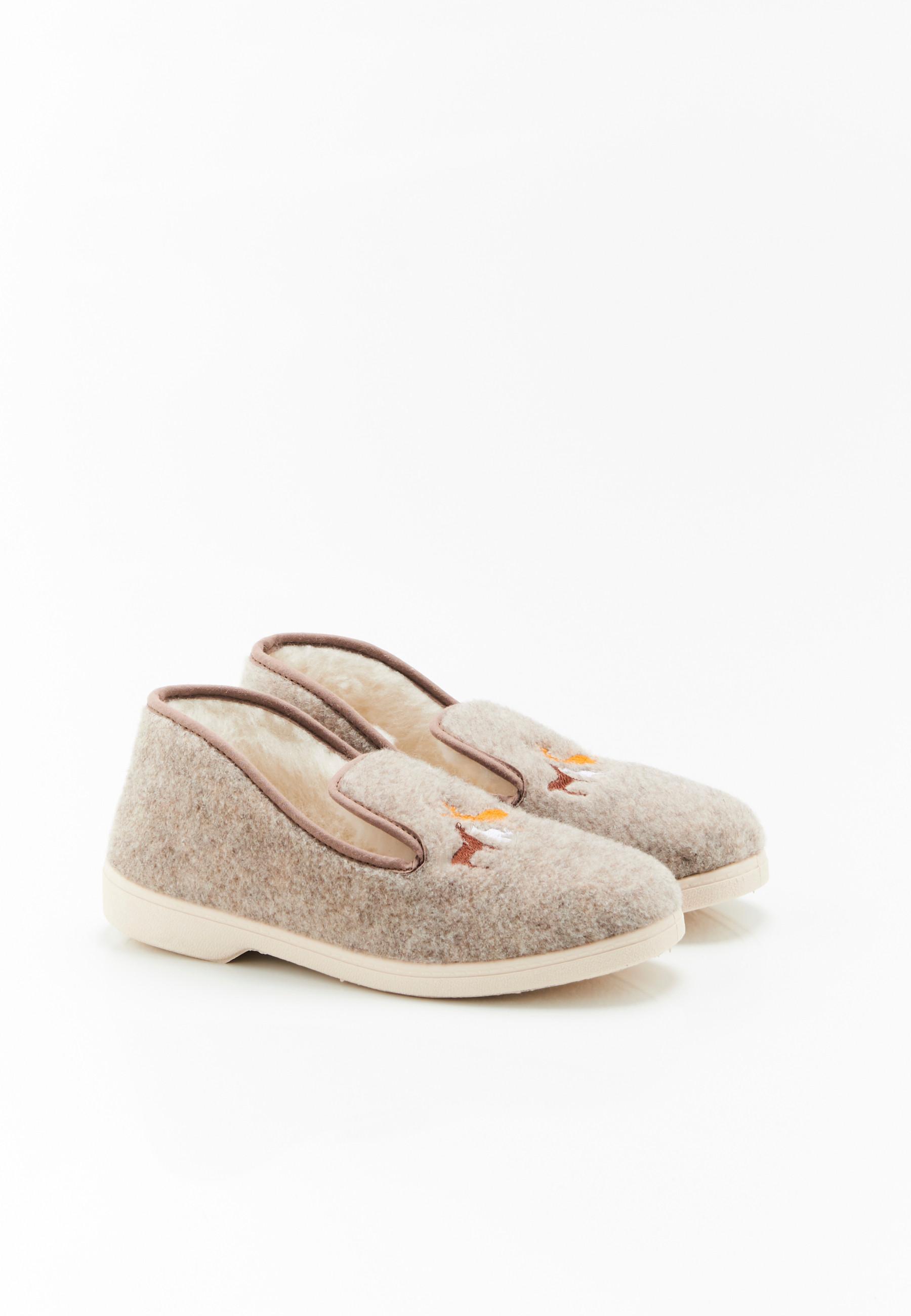 Image of Gefütterte Hausschuhe Aus Thermolactylfaser. Damen Braun 42