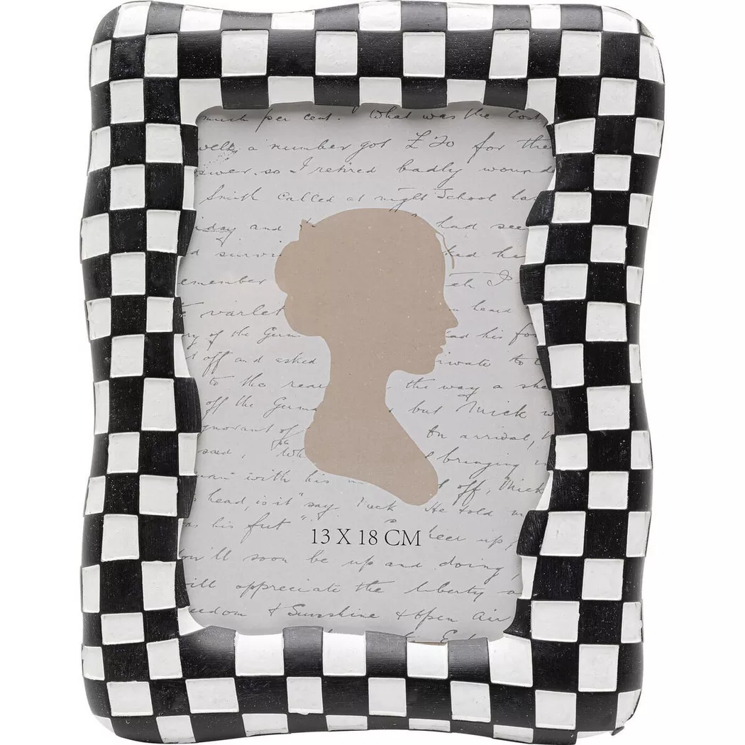 Kare Design Bilderrahmen "Checker Schwarz 13x18cm"