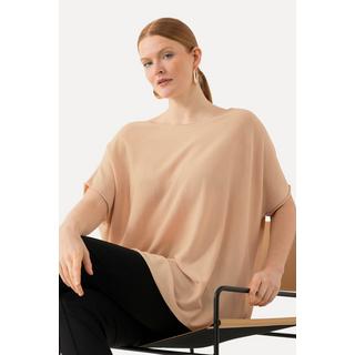 Ulla Popken  Pullover, oversized, U-Boot-Ausschnitt, Fledermausarm 