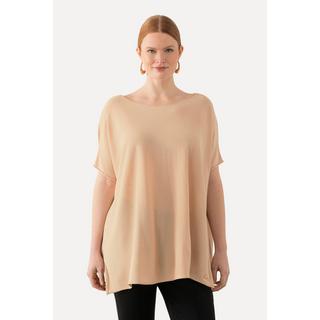 Ulla Popken  Pullover, oversized, U-Boot-Ausschnitt, Fledermausarm 