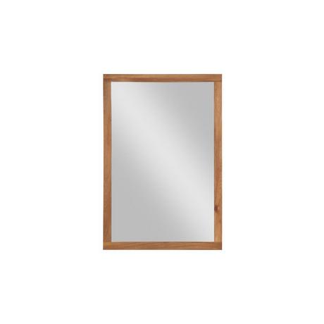 Vente-unique Miroir rectangle avec contour en bois d'acacia - 90 x 60 cm -  SEPANG  