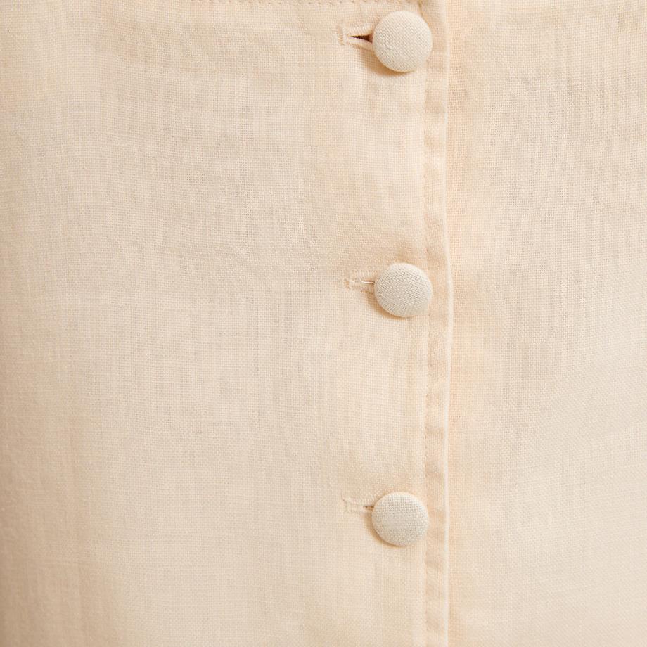 La Redoute Collections Top en Lin à Bretelles Boutonnées au Dos  