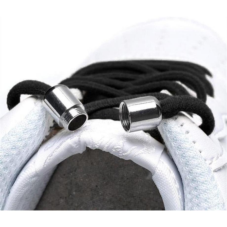 eStore  Ungebundene, elastische Schnürsenkel – Schwarz 