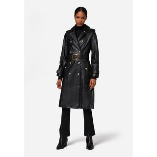 RICANO  Manteau en cuir  Gloria, trench avec col à revers 