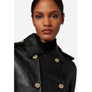 RICANO  Manteau en cuir  Gloria, trench avec col à revers 