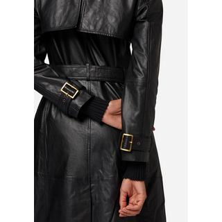 RICANO  Manteau en cuir  Gloria, trench avec col à revers 