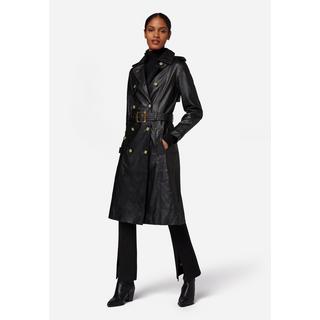 RICANO  Manteau en cuir  Gloria, trench avec col à revers 