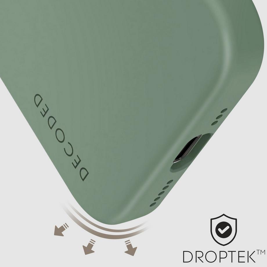 DECODED  Coque Decoded iPhone 15 Plus Vert Sauge 