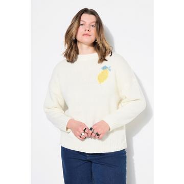 Pull oversize, motif citrons dans le dos