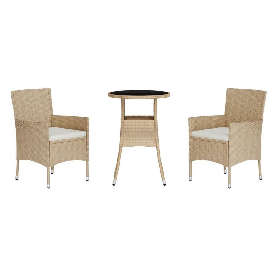 VidaXL set bistrò da giardino Polirattan  