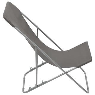 VidaXL Chaise de plage tissu  