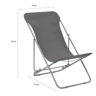 VidaXL Chaise de plage tissu  