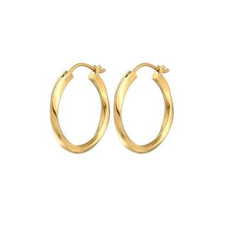 Elli  Boucles d'Oreilles Femmes Creoles Twisted Trend Basic 