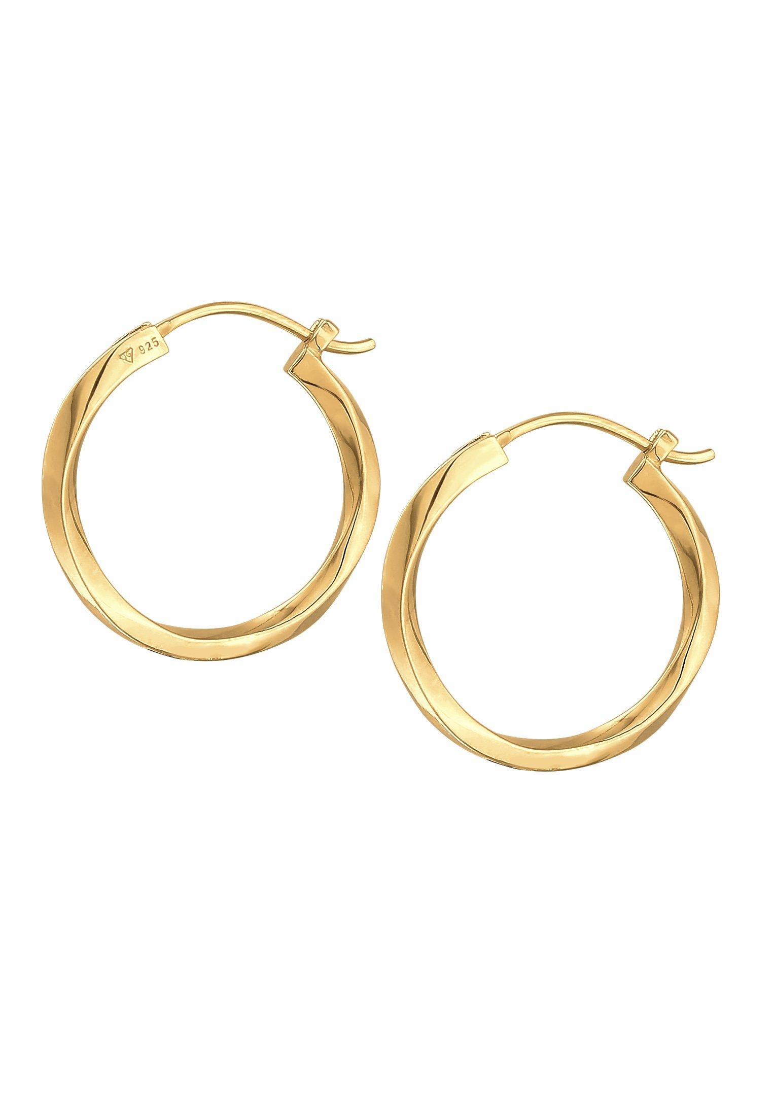 Elli  Boucles d'Oreilles Femmes Creoles Twisted Trend Basic 