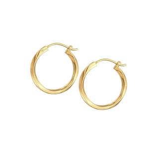 Elli  Boucles d'Oreilles Femmes Creoles Twisted Trend Basic 