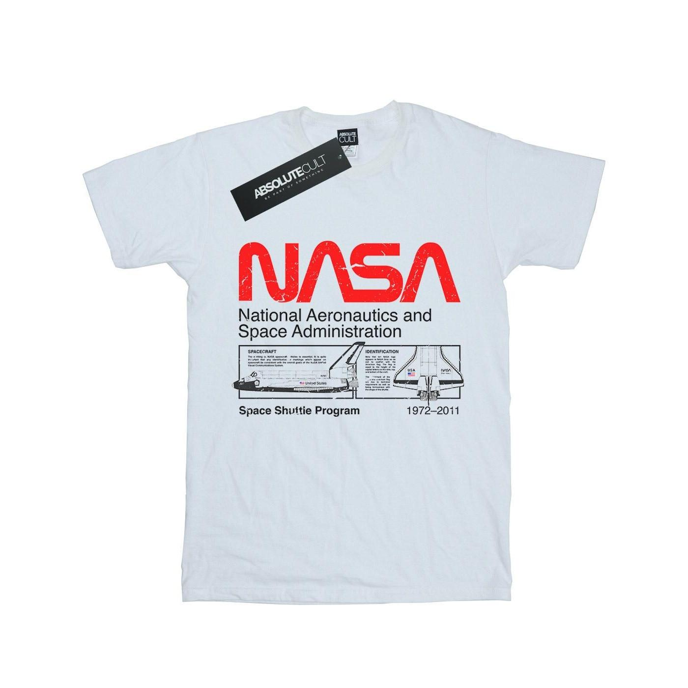Image of Classic Space Shuttle Tshirt Jungen Weiss 116