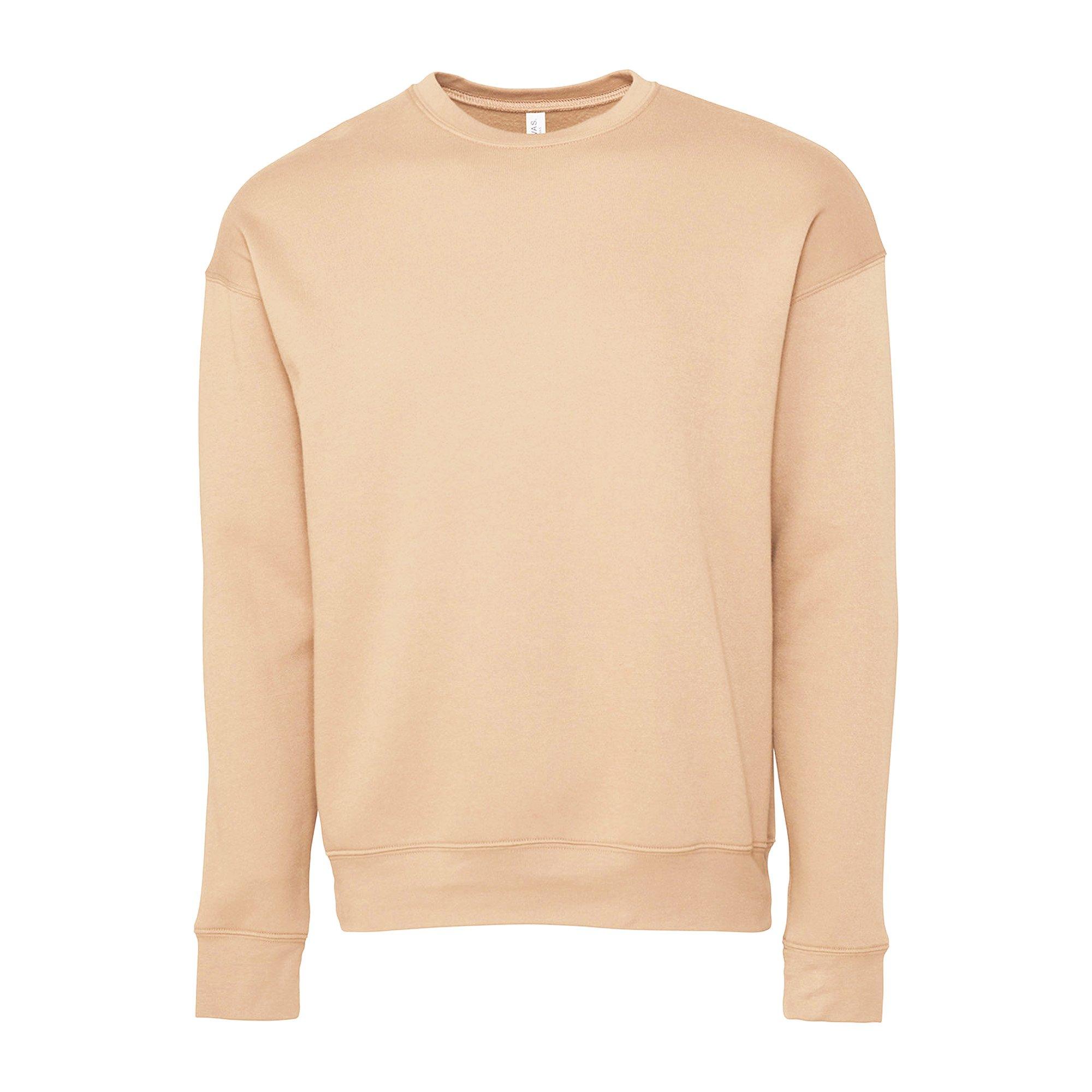 Image of Classic Sweatshirt, Überschnittene Schulter Damen Sand M