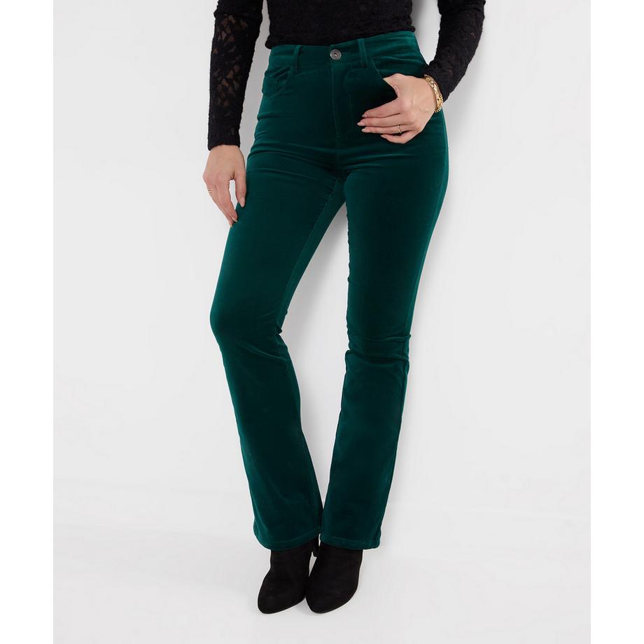 Luxuriöse Bootcut-Hose aus Moleskin