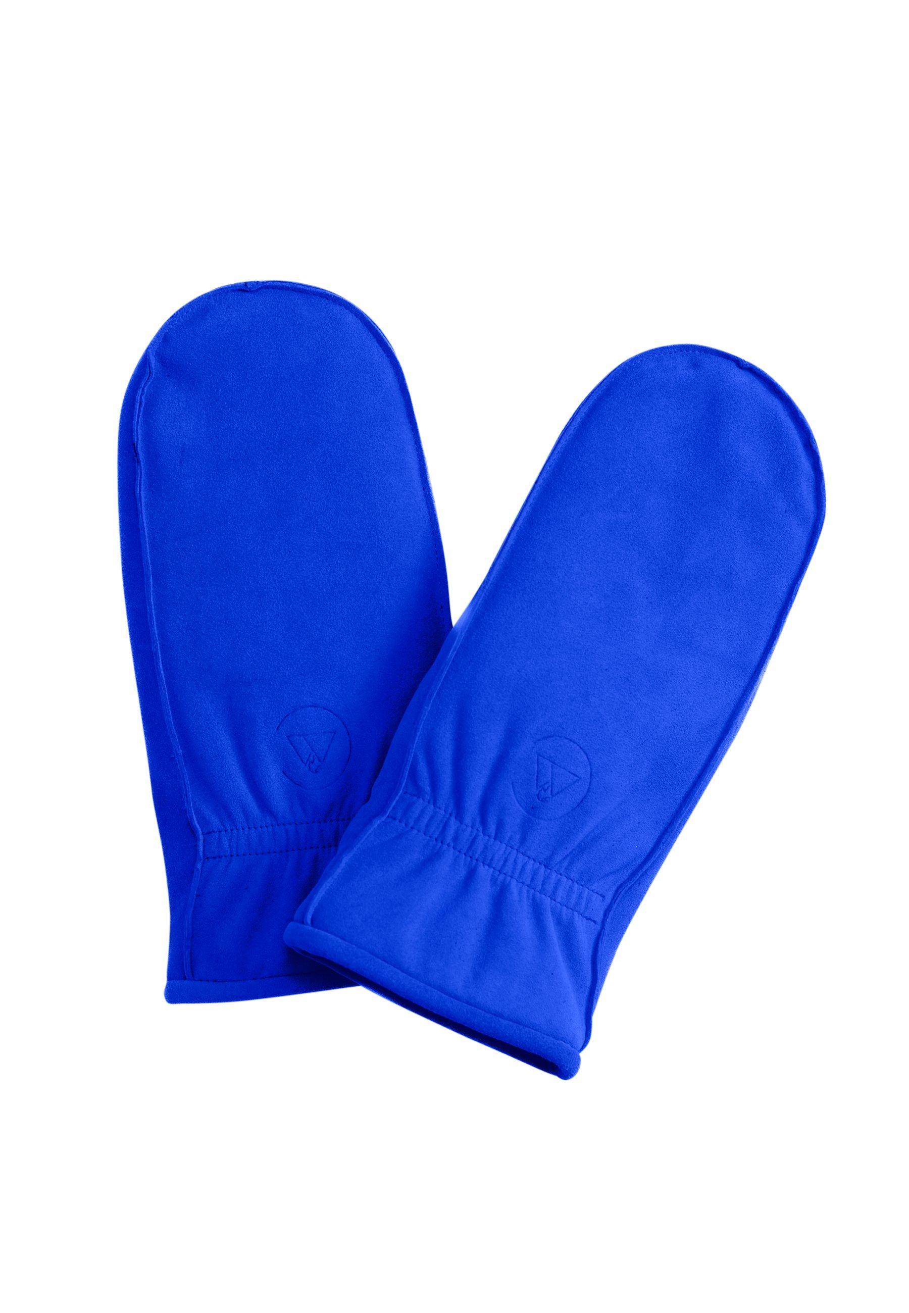 Image of Ziegen Wildlederfäustlinge Damen Königsblau M