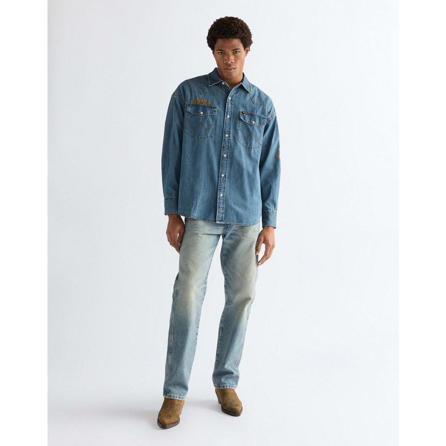 Wrangler Western Jeanshemd  