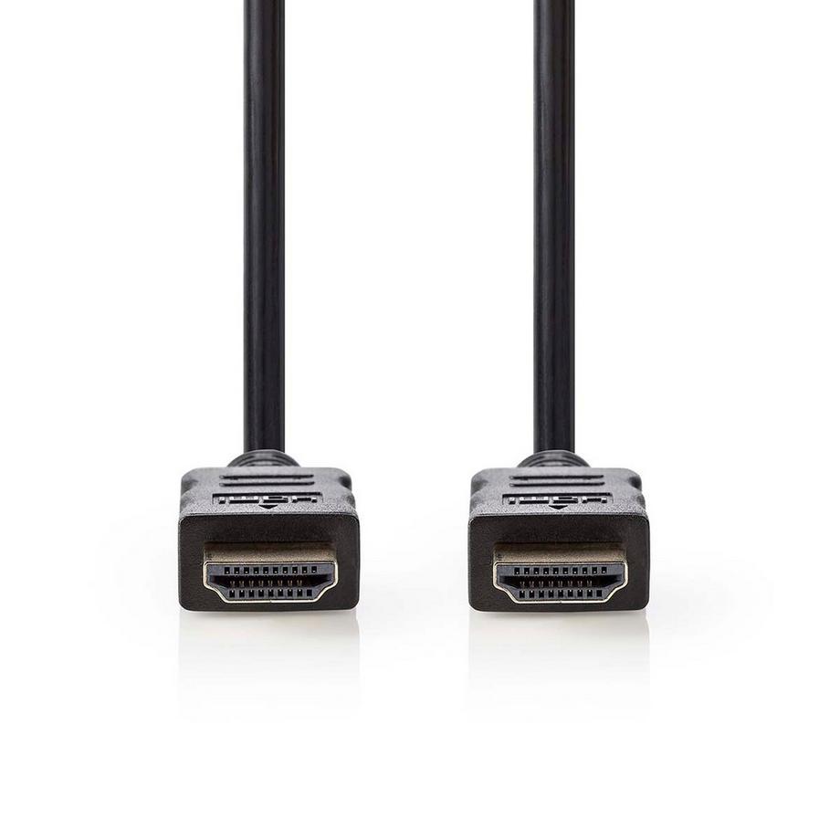 Nedis  Câble HDMI™ haute vitesse avec Ethernet | Connecteur HDMI™ | Connecteur HDMI™ | 4K@30Hz | ARC | 10,2 Gbps | 7,50 m | Rond | PVC | Noir | Blister 