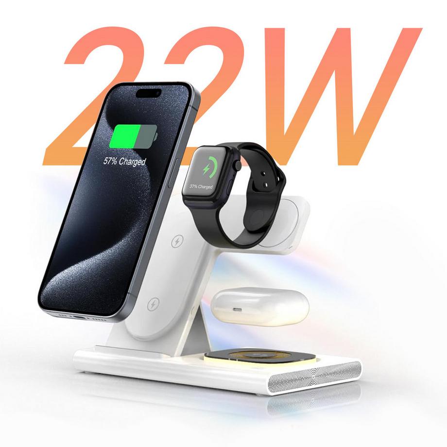 Avizar  3-in-1 QI-Ladestation LinQ Weiß 