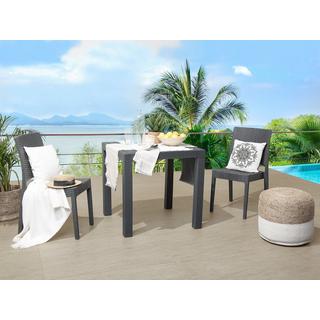 Beliani Tavolo da pranzo da giardino en Materiale sintetico Industriale FOSSANO  