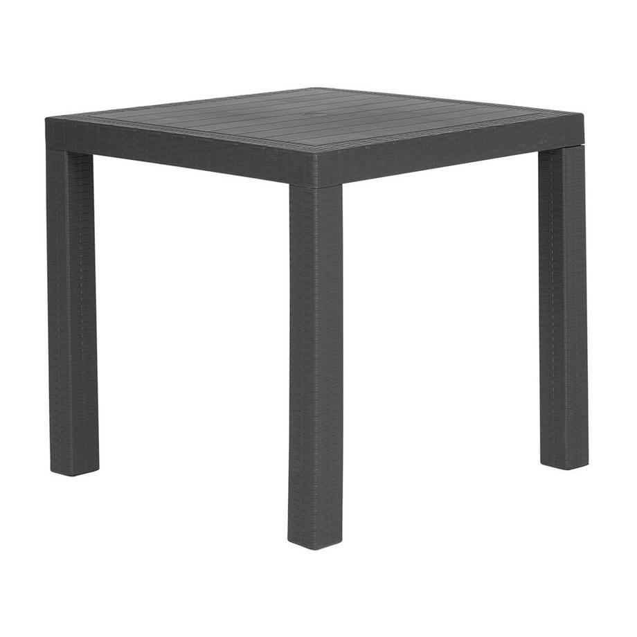 Beliani Table de salle à manger de jardin en Matière synthétique Industriel FOSSANO  