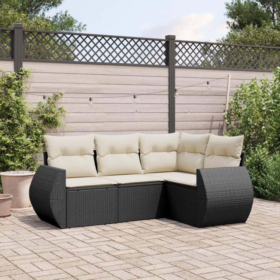 VidaXL Ensemble de canapés de jardin rotin synthétique  