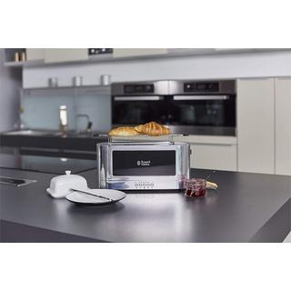 Russell Hobbs Elegance Langschlitz-Toaster - EdelstahlSchwarz  
