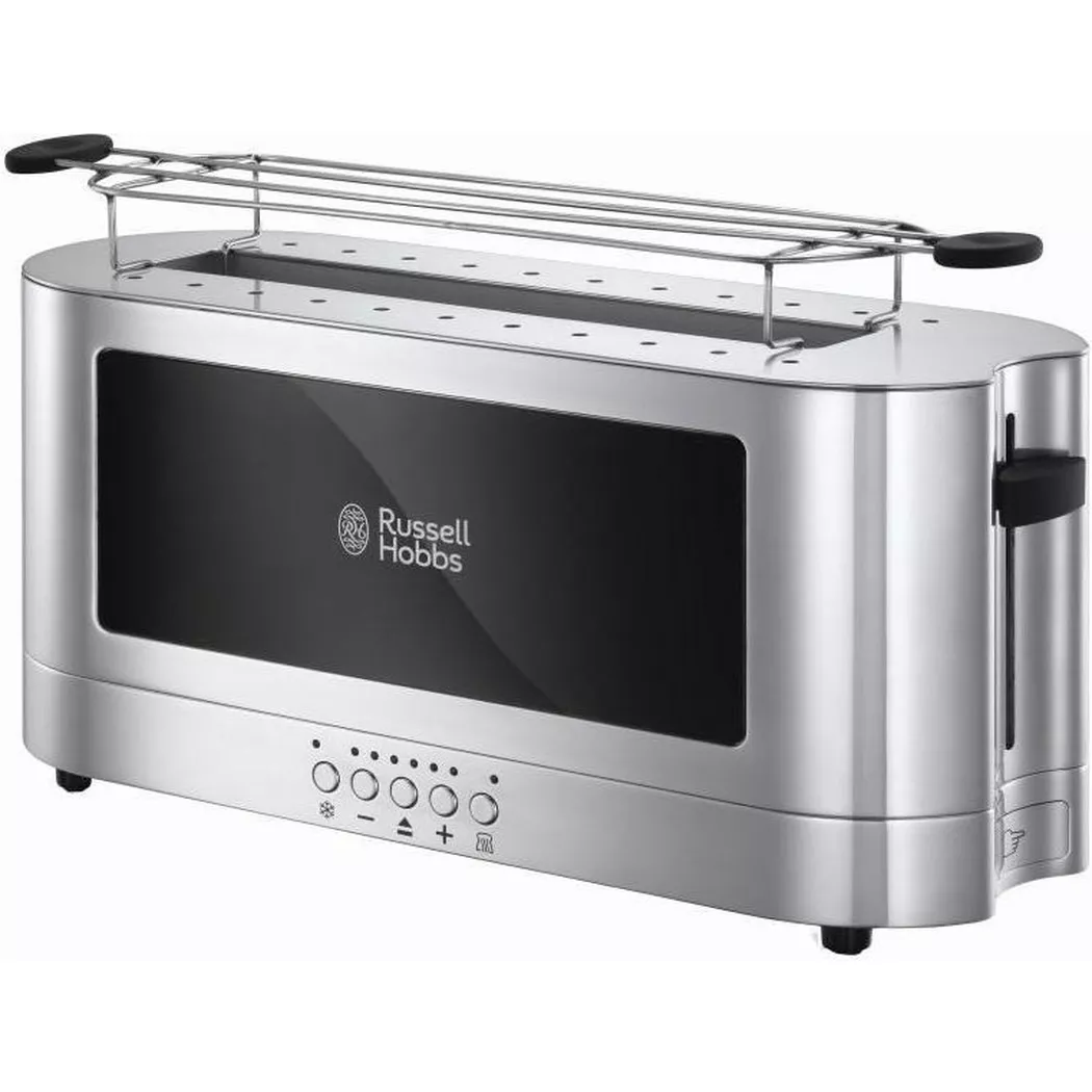 Russell Hobbs – Elegance Langschlitz-Toaster EdelstahlSchwarz, Silber