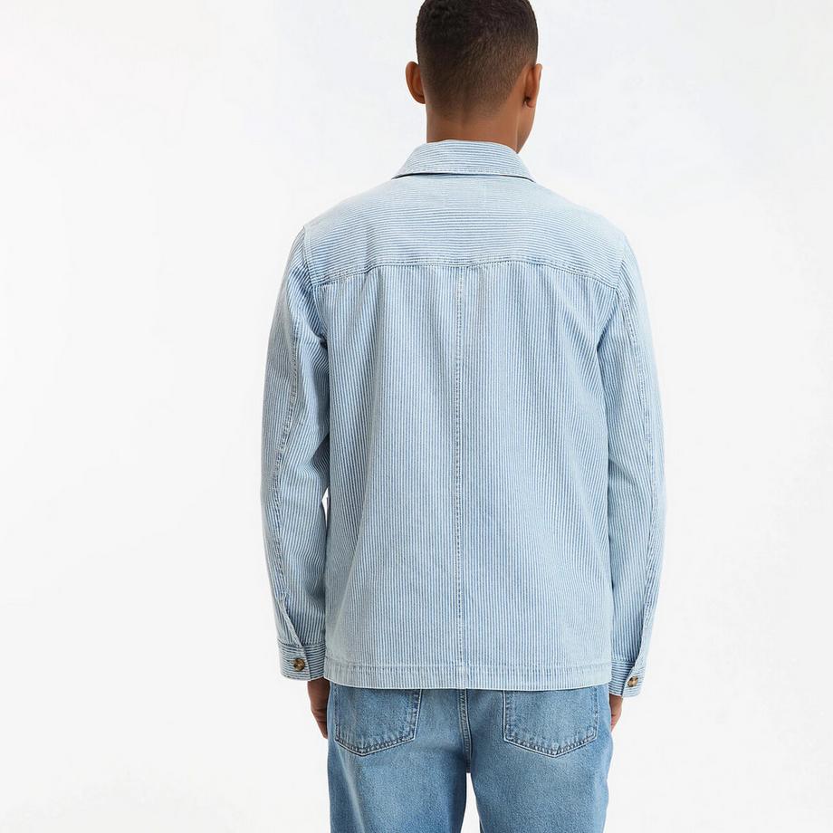 La Redoute Collections Veste Workwear en Jean Rayée  