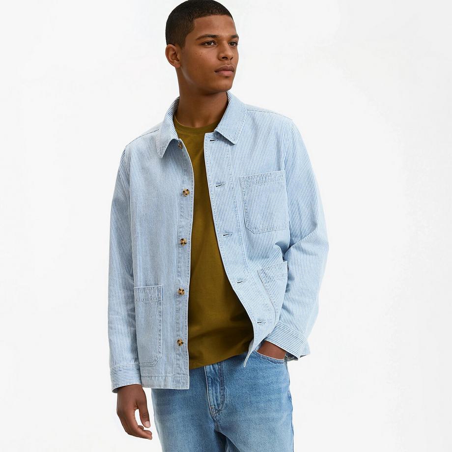 La Redoute Collections Veste Workwear en Jean Rayée  