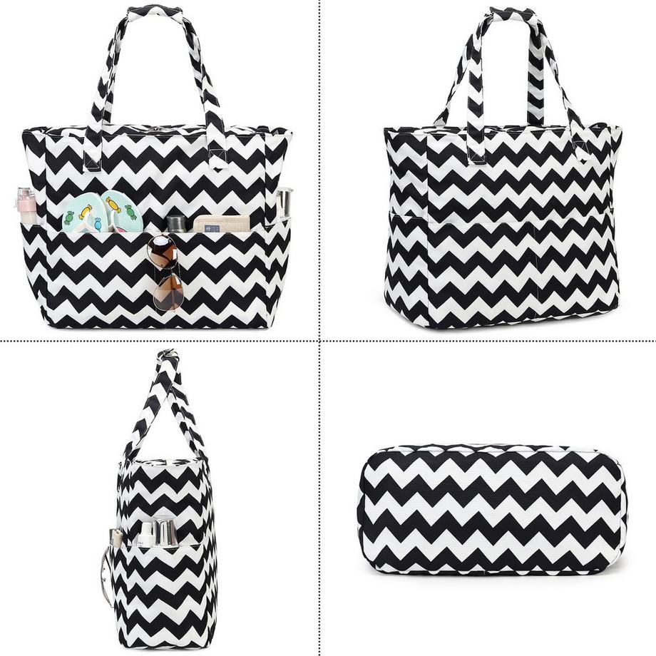 Only-bags.store Grosse wasserdichte Schultertasche mit Reissverschluss  