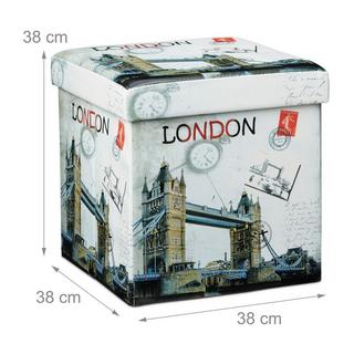 B2X Tabouret avec espace de rangement motif Trend  