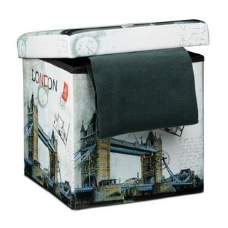 B2X Tabouret avec espace de rangement motif Trend  