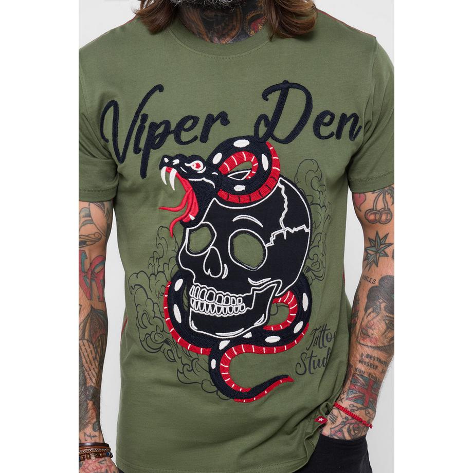 Joe Browns Besticktes Graphic-T-Shirt mit Totenkopf-Detail  