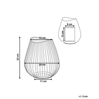 Beliani  Laterne aus Metall Modern THURSTON 