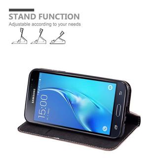 Cadorabo  Housse compatible avec Samsung Galaxy J3 2016 - Coque de protection avec fermeture magnétique, fonction de support et compartiment pour carte 