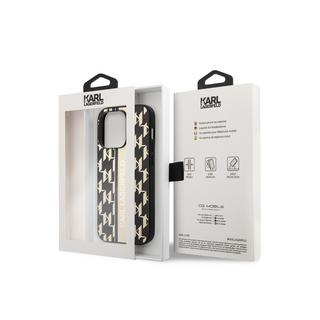 KARL LAGERFELD  Cover iPhone 14 Pro PU Monogram Stripe 