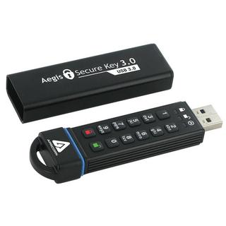 Apricorn  Apricorn Aegis Secure Key 3.0 USB-Stick 240 GB USB Typ-A 3.2 Gen 1 (3.1 Gen 1) Schwarz 