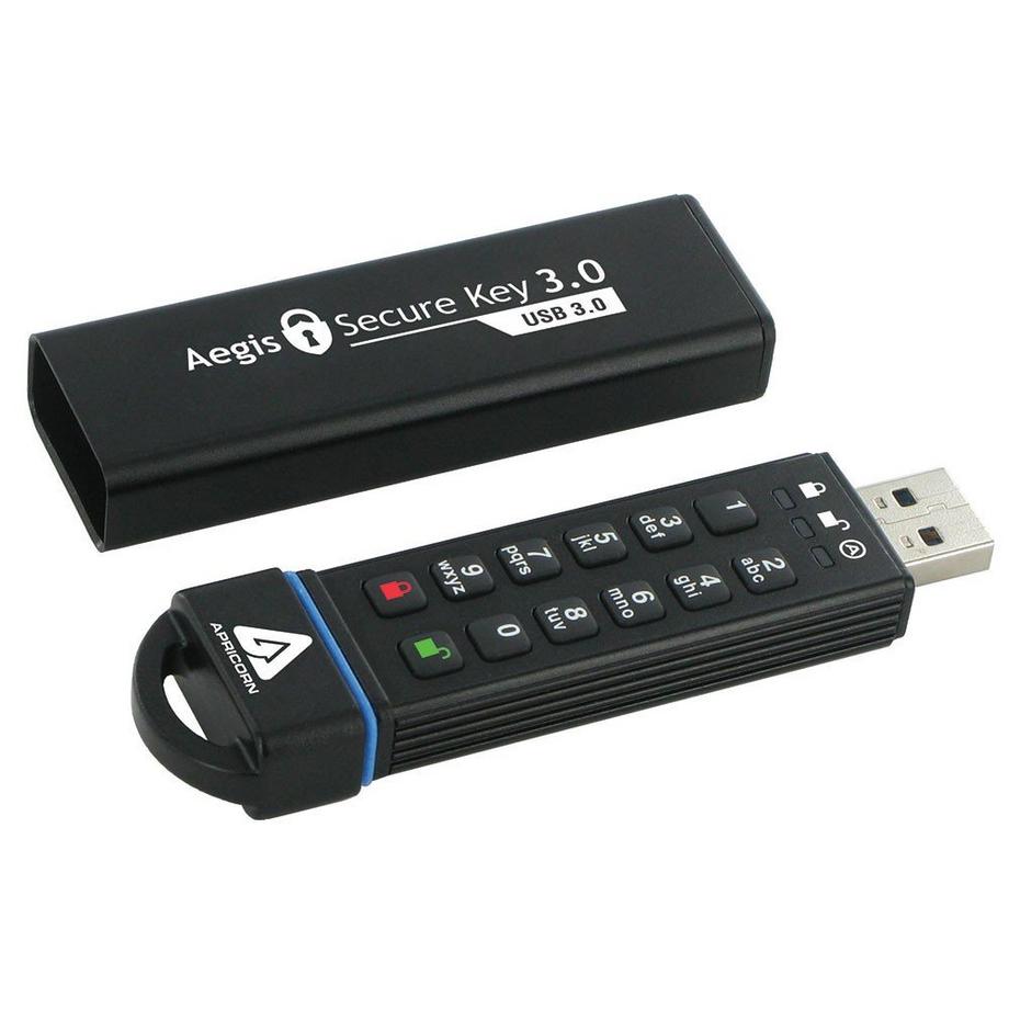 Apricorn  Apricorn Aegis Secure Key 3.0 lecteur USB flash 240 Go USB Type-A 3.2 Gen 1 (3.1 Gen 1) Noir 